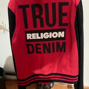 True Religion women’s varsity jacket, Size S/P